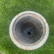 Large Medicis vase in white cast iron.