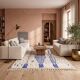 Azilal rug made of pure natural wool, handwoven, traditional, 150/250 cm.