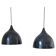 Pair of Midcentury Pendants Silhouette, Denmark, 1970s