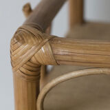 Etagère rotin et bois