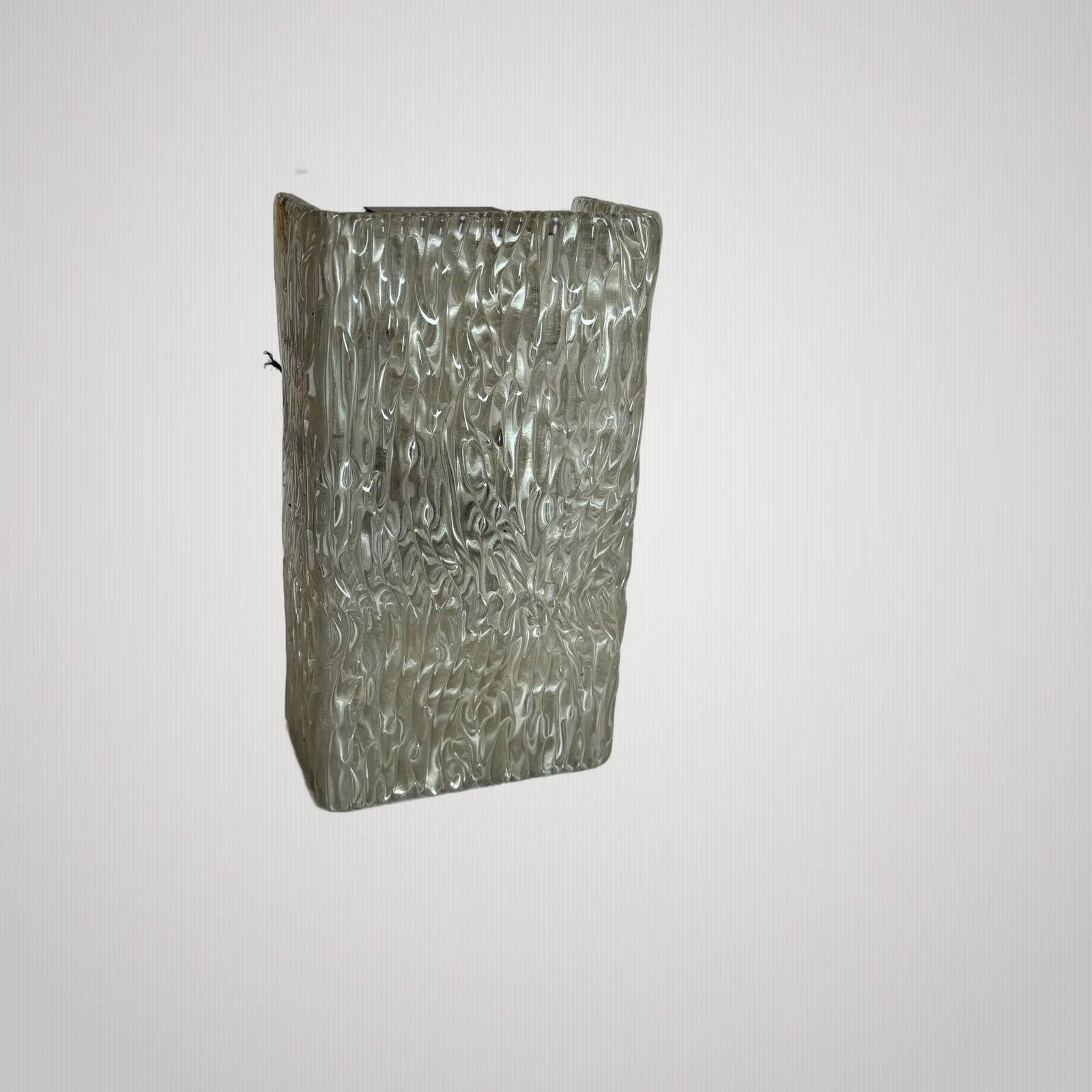 Large Rectangular Wall Light LUNEL ARLUS Vintage 50's 60's