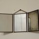Vintage 1920 barber triptych mirror