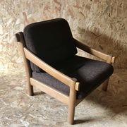 Vintage brutalist armchair circa 1980