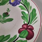 Old opaque plate from Sarreguemines