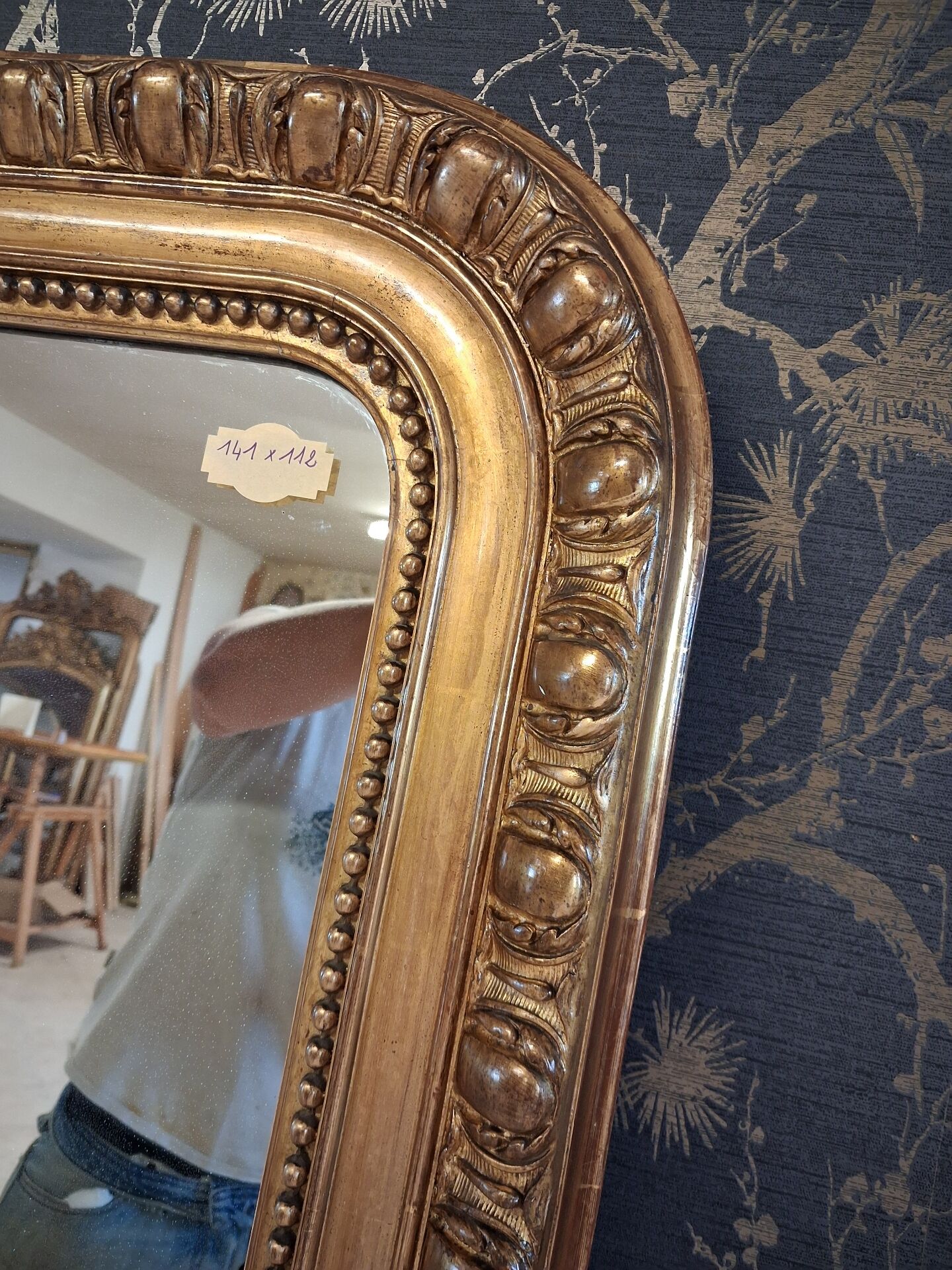 Miroir époque louis Philippe 141 x 112