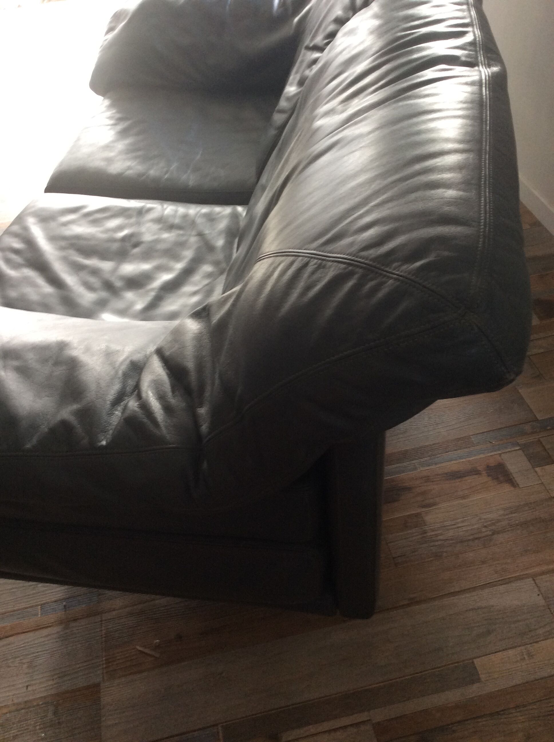 Cornelius de Durlet sofa in grey leather