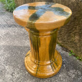 Southern France stool in glazed ceramic