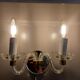 Pair of glass wall light