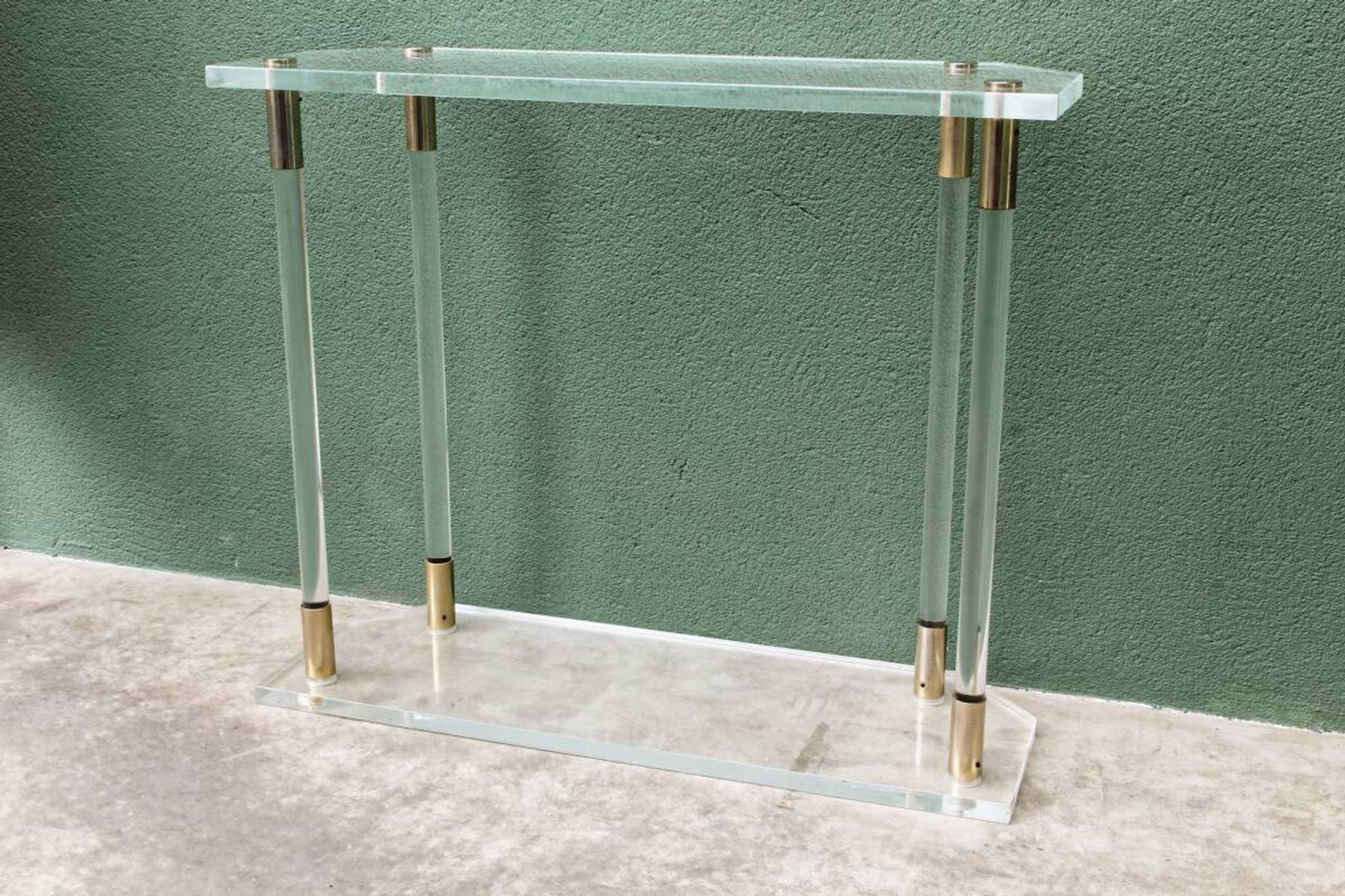 Console, altuglass, années 1970, dans le goût de Charles Hollis Jones