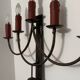 Grande applique fer forgé style gothique années 60