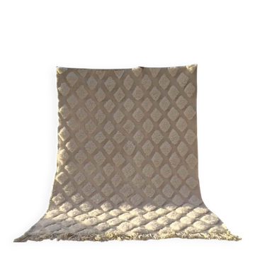 tapis berbère Beni ouarain écru à reliefs 3*2m