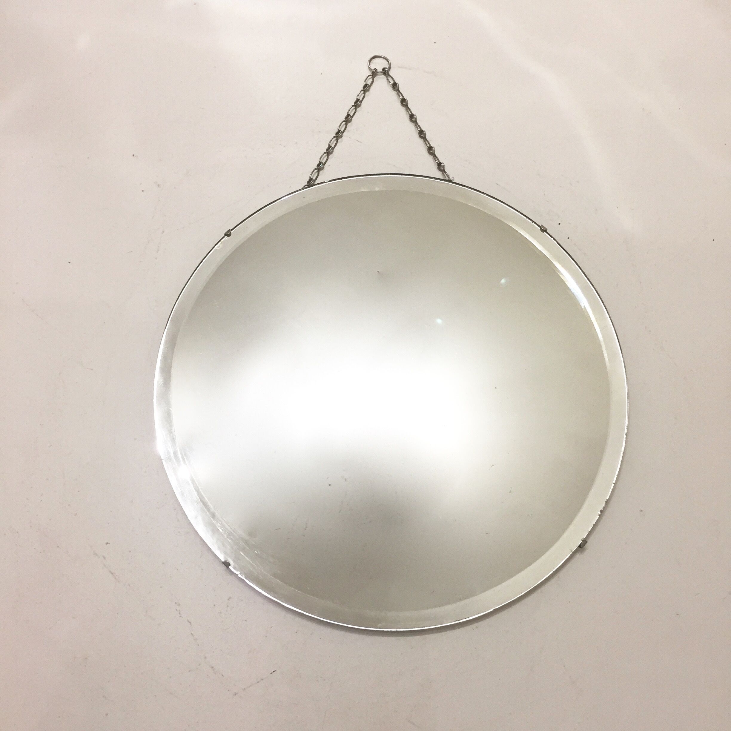 Miroir rond biseauté