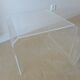 set of 2 vintage plexiglass side or bedside tables 1970