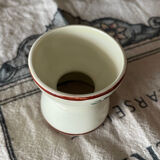 Vintage hand-painted shell flower