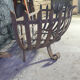 Wrought iron log holder in the shape of a semicircle - 20th century