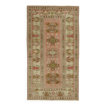 Tapis vintage anatolien turc 130 cm x 238 cm