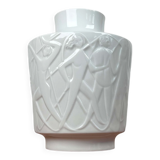Vintage White Porcelain Vase from the Paradies Series by Kurt Wendler for Edelstein Bavaria, 1970s