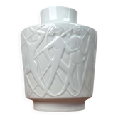 Vintage White Porcelain Vase from the Paradies Series by Kurt Wendler for Edelstein Bavaria, 1970s