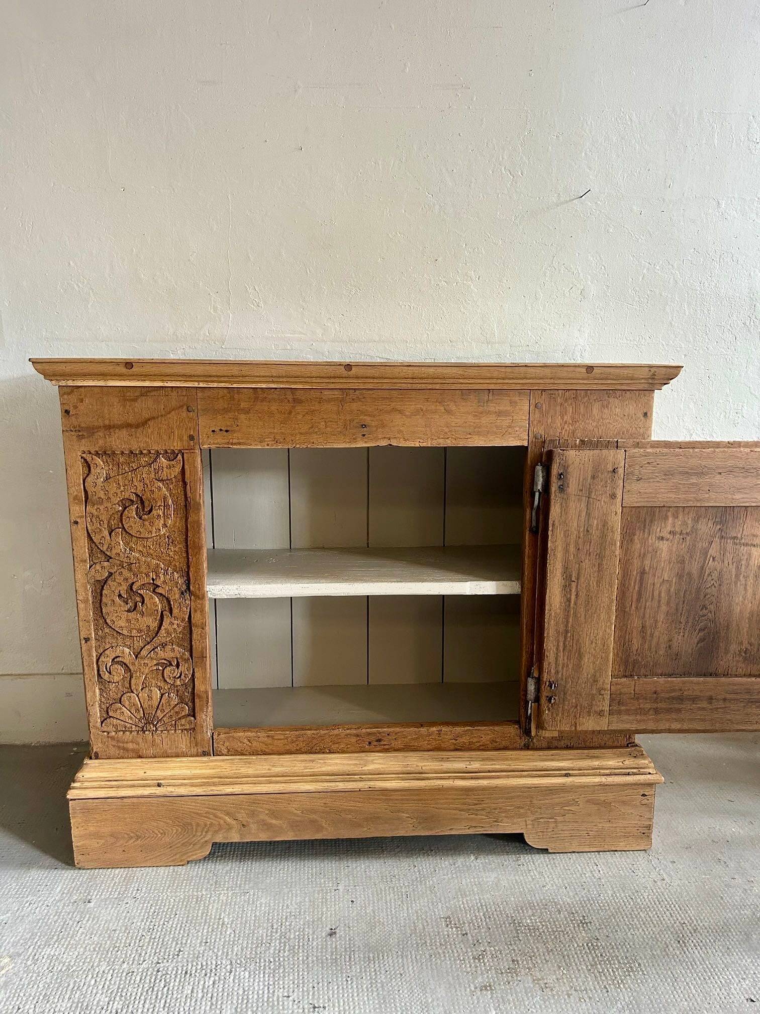 Antique carved oak sideboard