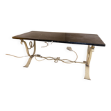 Marble & wrought iron coffee table, 1940