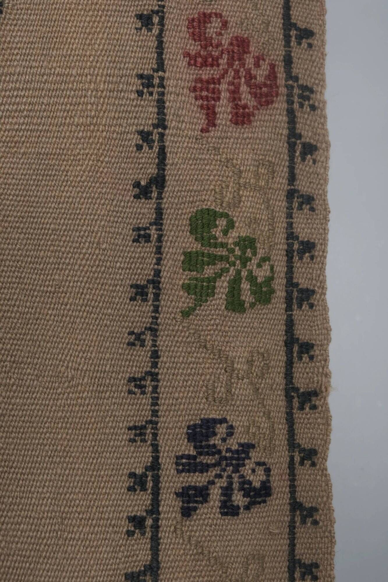Tapis de couloir turc vintage 78x406 cm