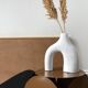 Vase COB en céramique blanc