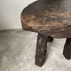 Brutalist stool with African influence