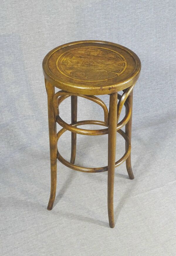 Tabouret bistro par Baumann N°96 - 1930-  assise Art-nouveau -