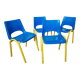 4 chaises coque école