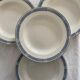 Lot of 5 hollow plates made of iron earth
