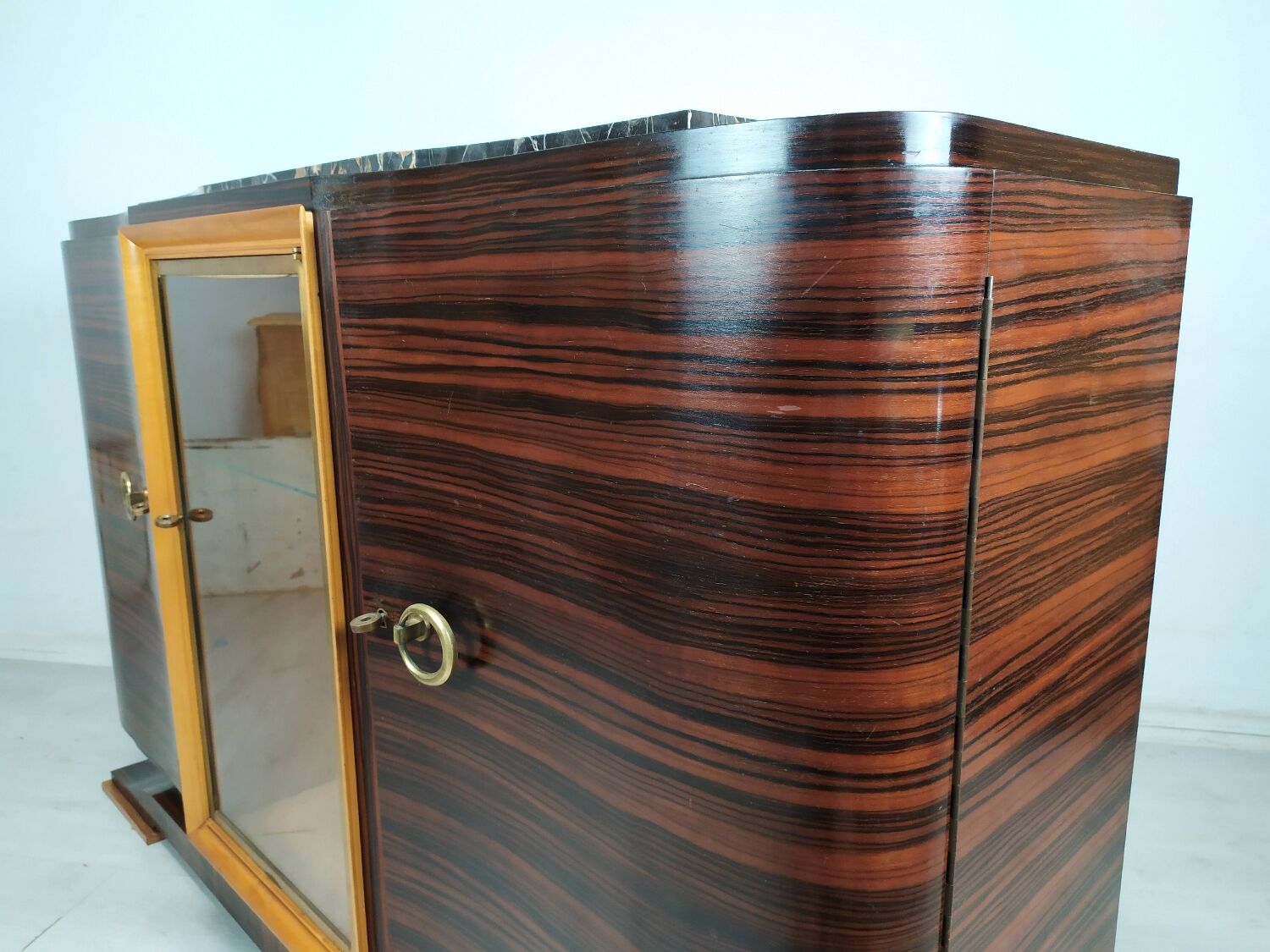 Macassar art deco sideboard
