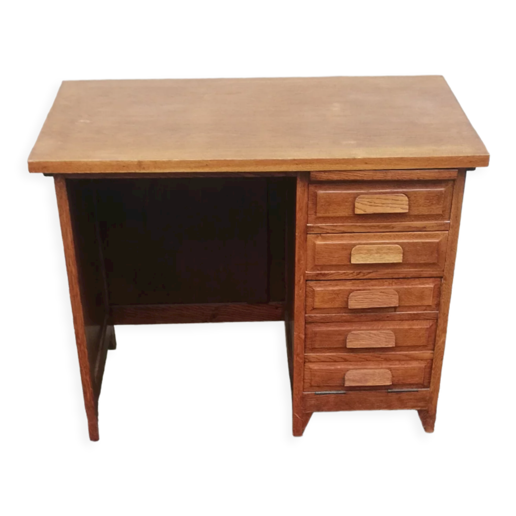 Vintage desk 2 drawers 1 locker