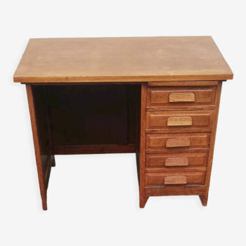 Bureau vintage 2 tiroirs 1 casier