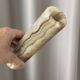 Vintage Alabaster Bud Vases / Candlesticks – Pair – Italian Stone – 20 cm
