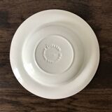 Set of 6 English soup plates, in ironstone ceramic, flower patterns
