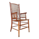 "Winter Garden" High back Wood and wicker chair