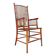 "Winter Garden" High back Wood and wicker chair