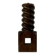 Vintage Brutalist Press Screw Lamp