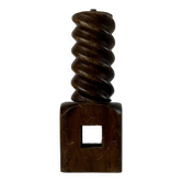 Vintage Brutalist Press Screw Lamp