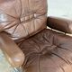 Fauteuil "Wing" en cuir, Harald RELLING, 1980s
