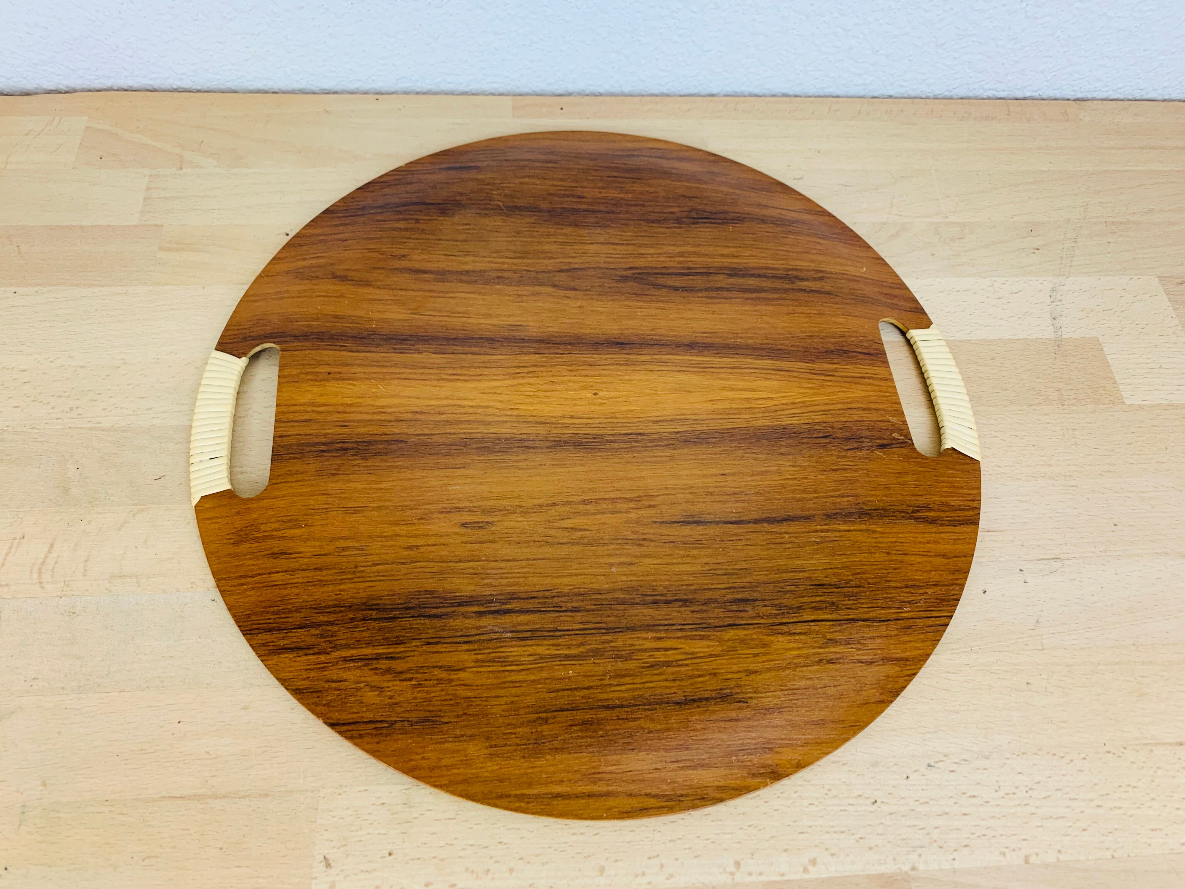 Round top Scandinavian teak 60s