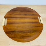 Round top Scandinavian teak 60s