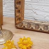 Golden wood frame with godrons