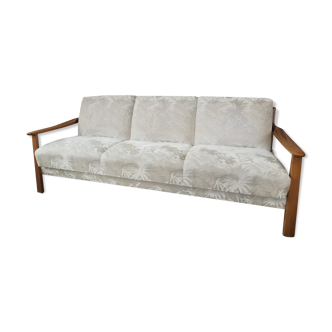Bench, wooden daybed and velvet