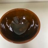 Bol en grès vernissé marron