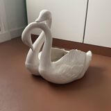 Cache pot cygnes vintage