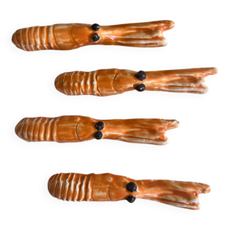 4 ceramic langoustine knife rests