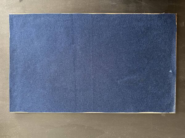 Miroir biseauté à motifs Art Deco peint à la main - 1930
