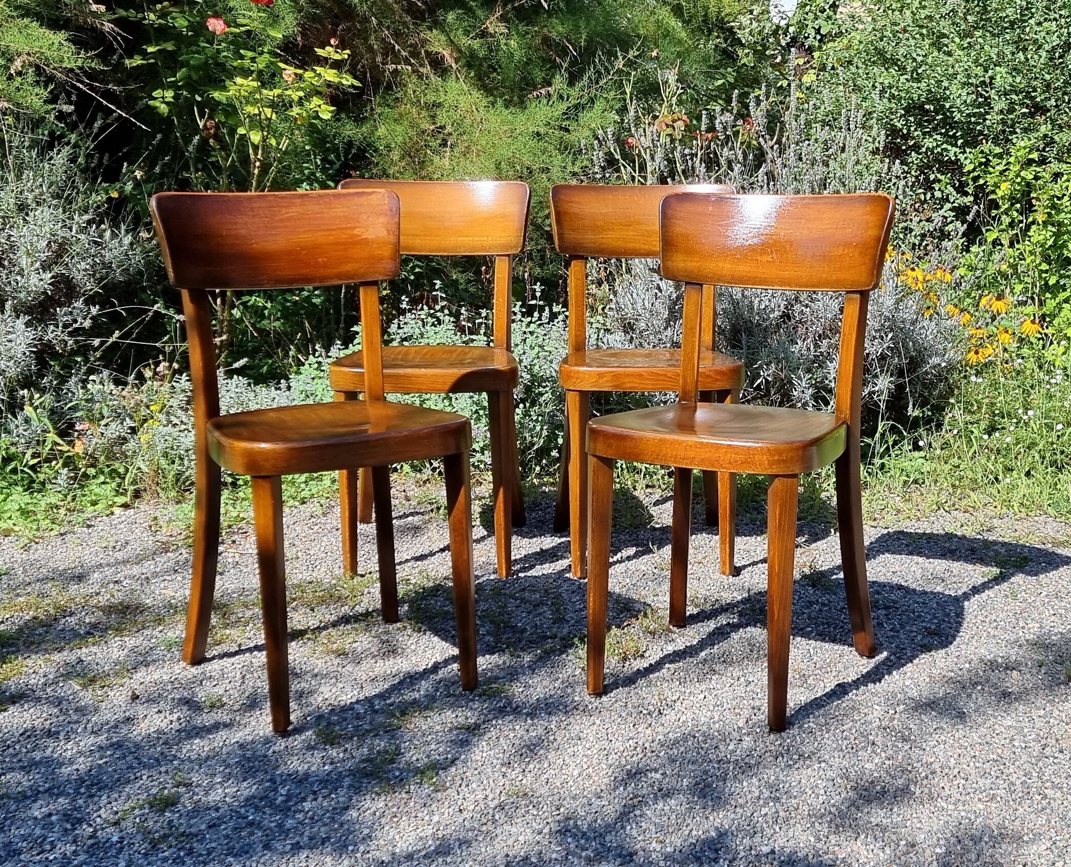 4 “classic” bistro chairs from Horgen-Glarus (Switzerland) 1960s