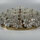 1960s/70s Ceiling Lamp Ernst Palme made of brass and glass, Germany